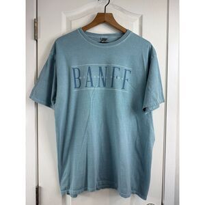 Blue 84 Banff National Park Blue Short Sleeve T Shirt Adult Size L Large